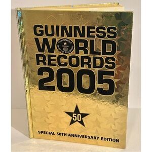 Guinness World Records 2005 50th Anniversary Hardcover Collectible Book